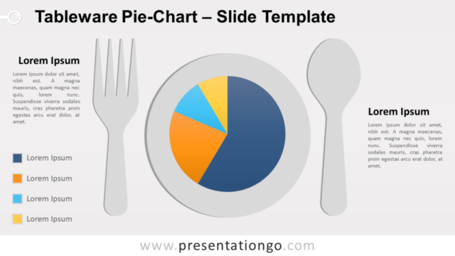 Diagrama de Vajilla de Pastel Gratis Para PowerPoint