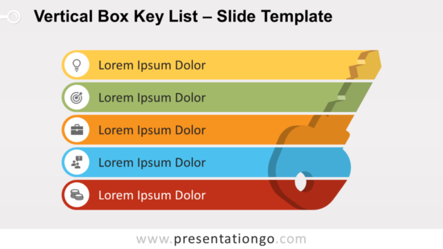 Lista Vertical de Llave Gratis Para PowerPoint Y Google Slides