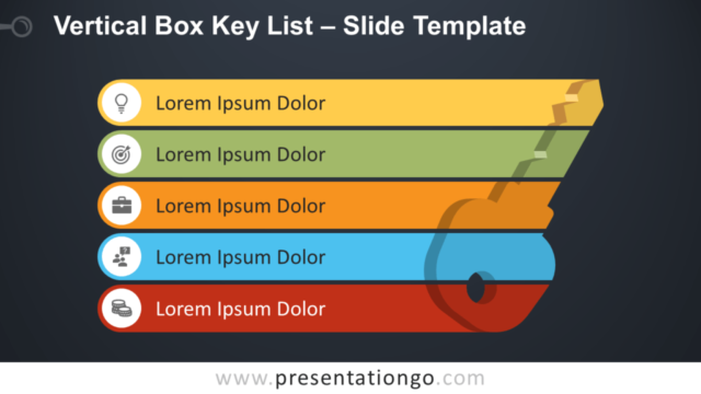 Lista Vertical de Llave Gratis Para PowerPoint Y Google Slides