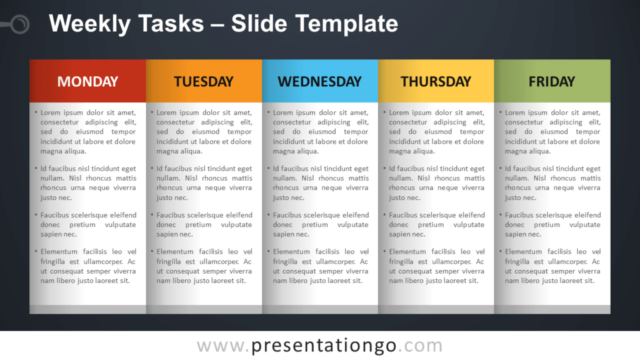 Tareas Semanales Gratis Para PowerPoint Y Google Slides