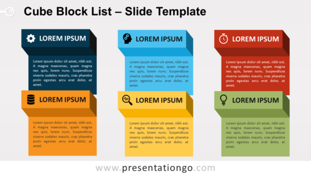 Lista de Bloques de Cubos Gratis Para PowerPoint Y Google Slides
