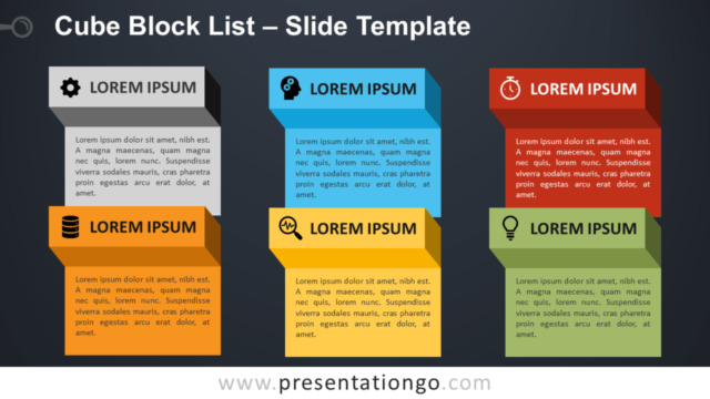 Lista de Bloques de Cubos Gratis Para PowerPoint Y Google Slides