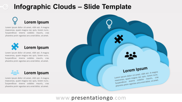 Nubes Infográficas Gratis Para PowerPoint Y Google Slides