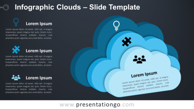 Nubes Infográficas Gratis Para PowerPoint Y Google Slides