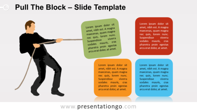 Infografía Gratis "Tira del bloque" Para PowerPoint Y Google Slides