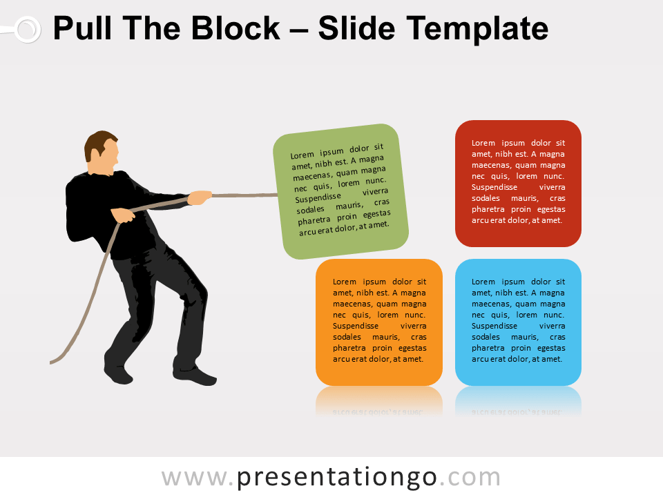 Infografía Gratis "Tira del bloque" Para PowerPoint Y Google Slides