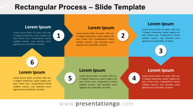 Proceso Rectangular Gratis Para PowerPoint Y Google Slides