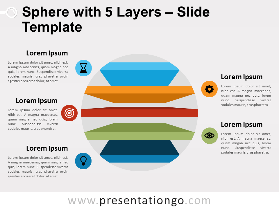 Esfera Con 5 Capas Gratis Para PowerPoint Y Google Slides