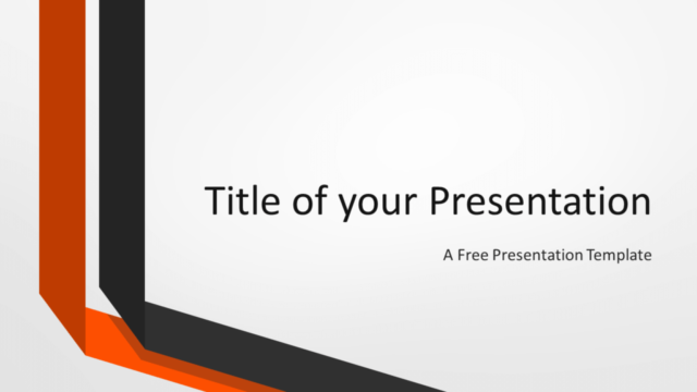 Plantilla Gratis de Dos Cintas Dobladas Para PowerPoint Y Google Slides