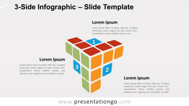 Infografía Gratis de 3 Lados Para PowerPoint Y Google Slides