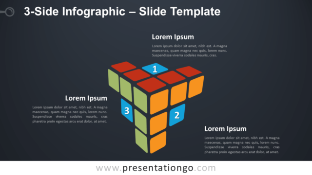 Infografía Gratis de 3 Lados Para PowerPoint Y Google Slides