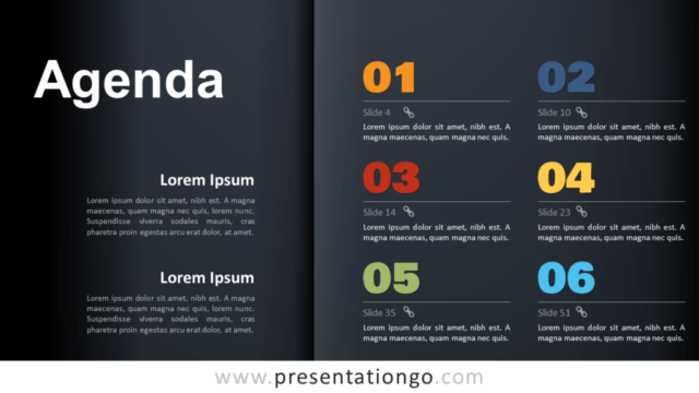 Plantilla Gratis de Agenda Para PowerPoint Y Google Slides