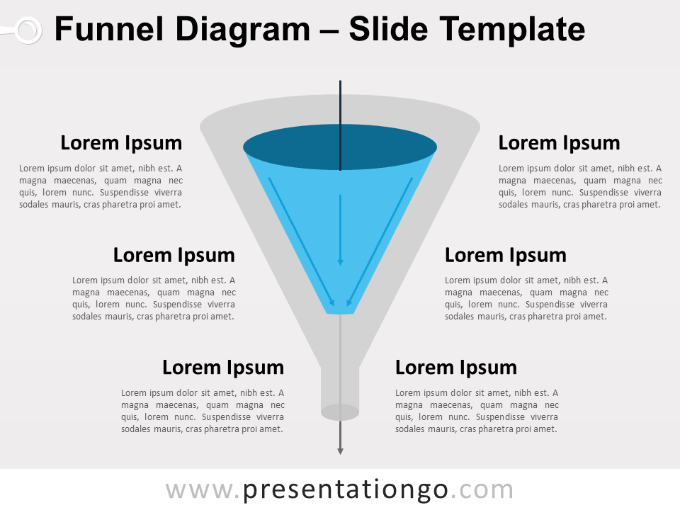 Diagrama Gratis de Embudo Para PowerPoint Y Google Slides