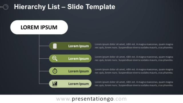 Lista Jerárquica Vertical Gratis Para PowerPoint Y Google Slides