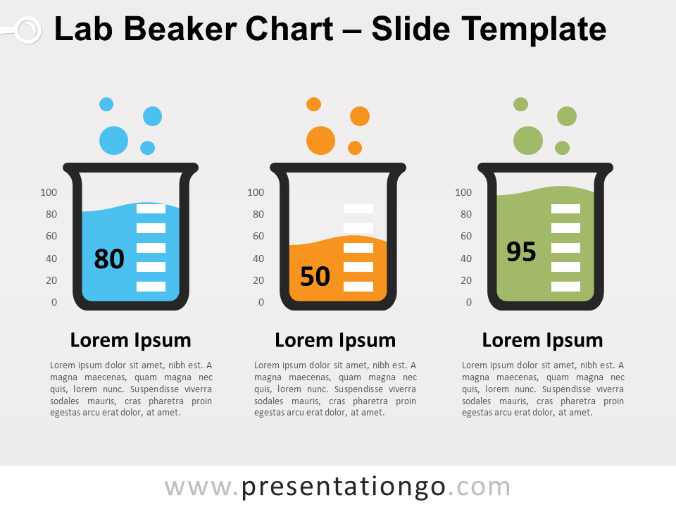 Gráfico Gratis de Probeta de Laboratorio Para PowerPoint Y Google Slides