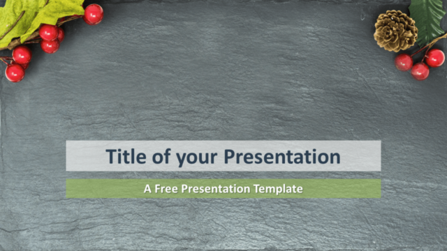 Plantilla Feliz Navidad Gratis Para PowerPoint Y Google Slides - Diapositiva de Sección