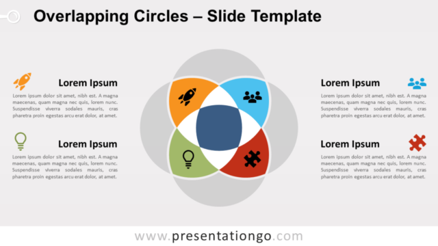 Círculos Superpuestos Gratis Para PowerPoint Y Google Slides