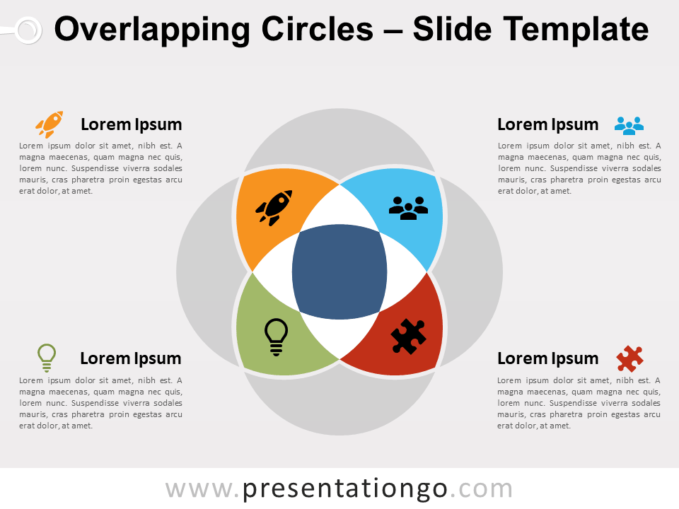 Círculos Superpuestos Gratis Para PowerPoint Y Google Slides