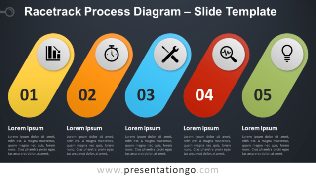 Proceso de Pista de Carreras Gratis Para PowerPoint Y Google Slides