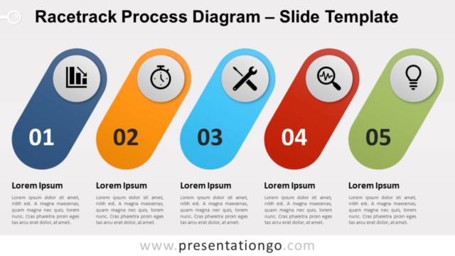 Proceso de Pista de Carreras Gratis Para PowerPoint Y Google Slides