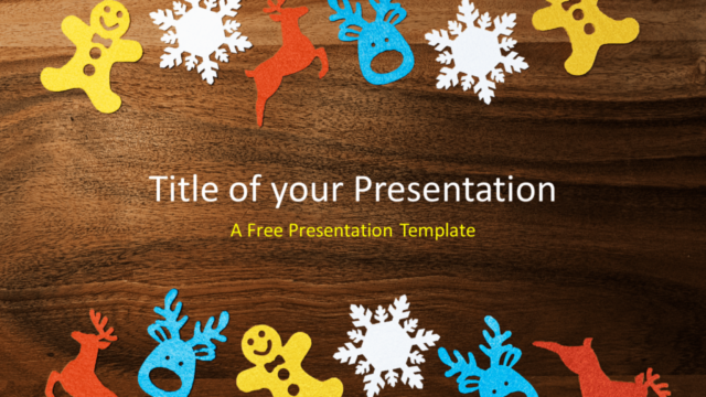 Plantilla Gratis de Adornos de Invierno Para PowerPoint Y Google Slides