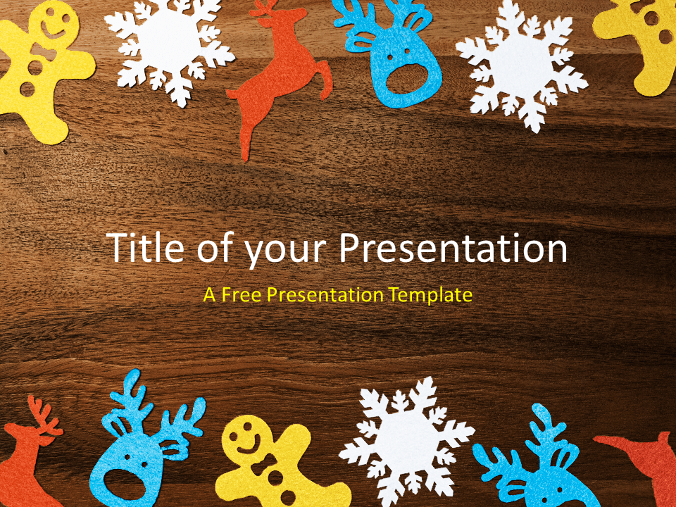 Plantilla Gratis de Adornos de Invierno Para PowerPoint Y Google Slides