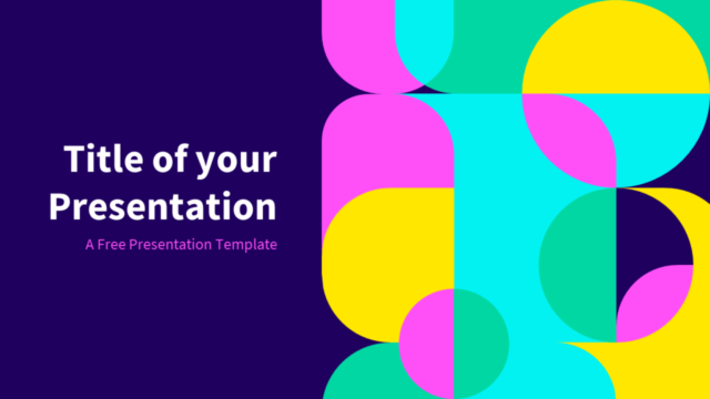 Ochenta - Plantilla Gratis de Geometría Abstracta Para PowerPoint Y Google Slides