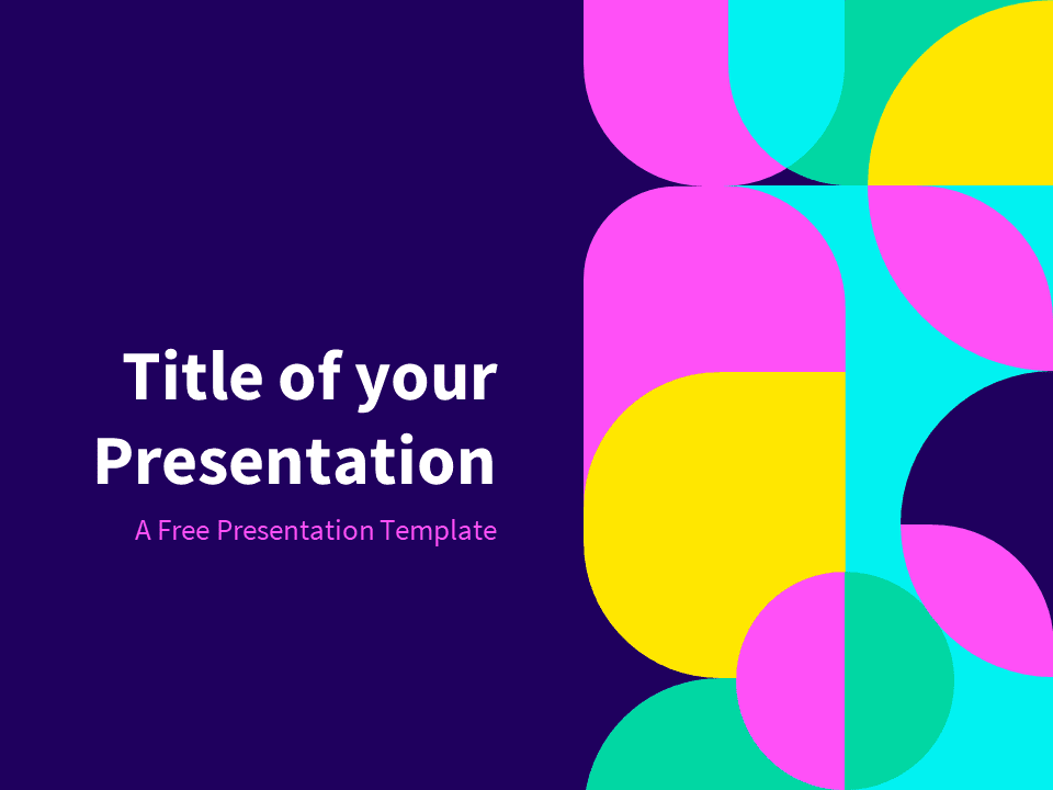Ochenta - Plantilla Gratis de Geometría Abstracta Para PowerPoint Y Google Slides