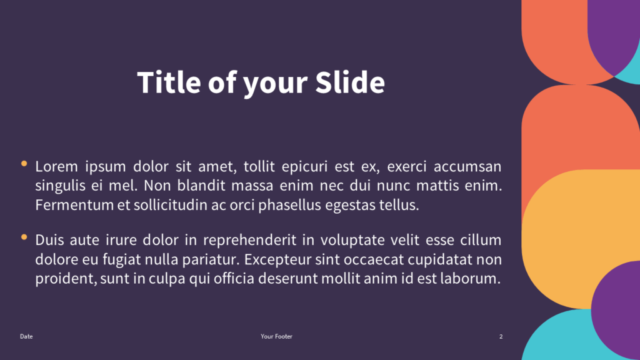 Future - Plantilla Gratis de Geometría Abstracta Para PowerPoint Y Google Slides - Diapositiva de Título Y Contenido