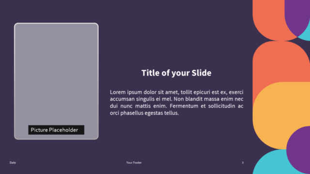 Future - Plantilla Gratis de Geometría Abstracta Para PowerPoint Y Google Slides - Diapositiva Con Marcador de Posición de Imagen