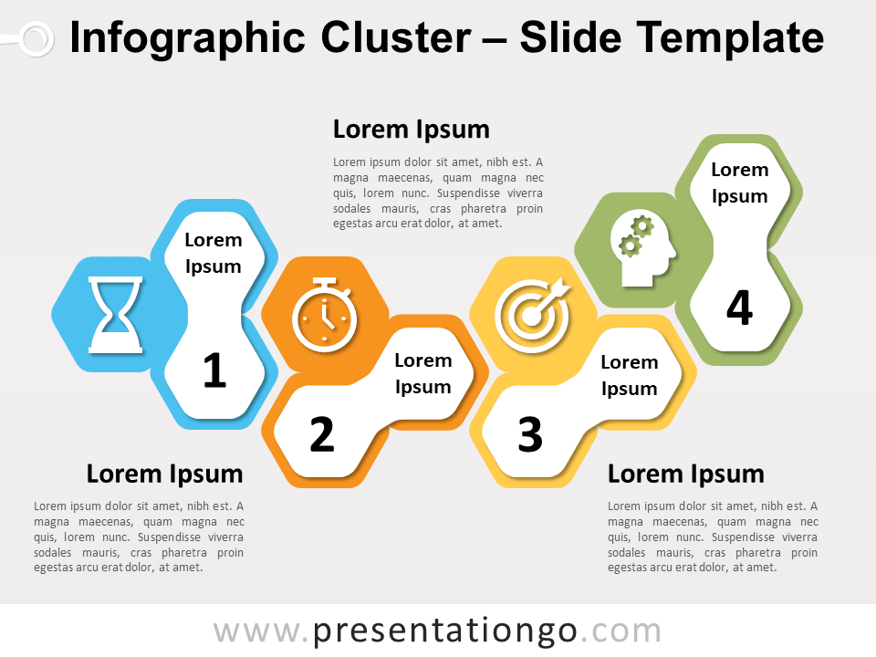 Diagrama Infográfico Gratis de Conglomerados Para PowerPoint Y Google Slides