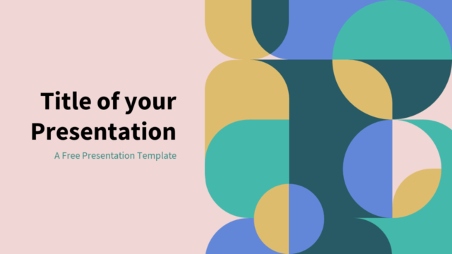 Plantilla Gratis de Geometría Abstracta Pastel Para PowerPoint Y Google Slides