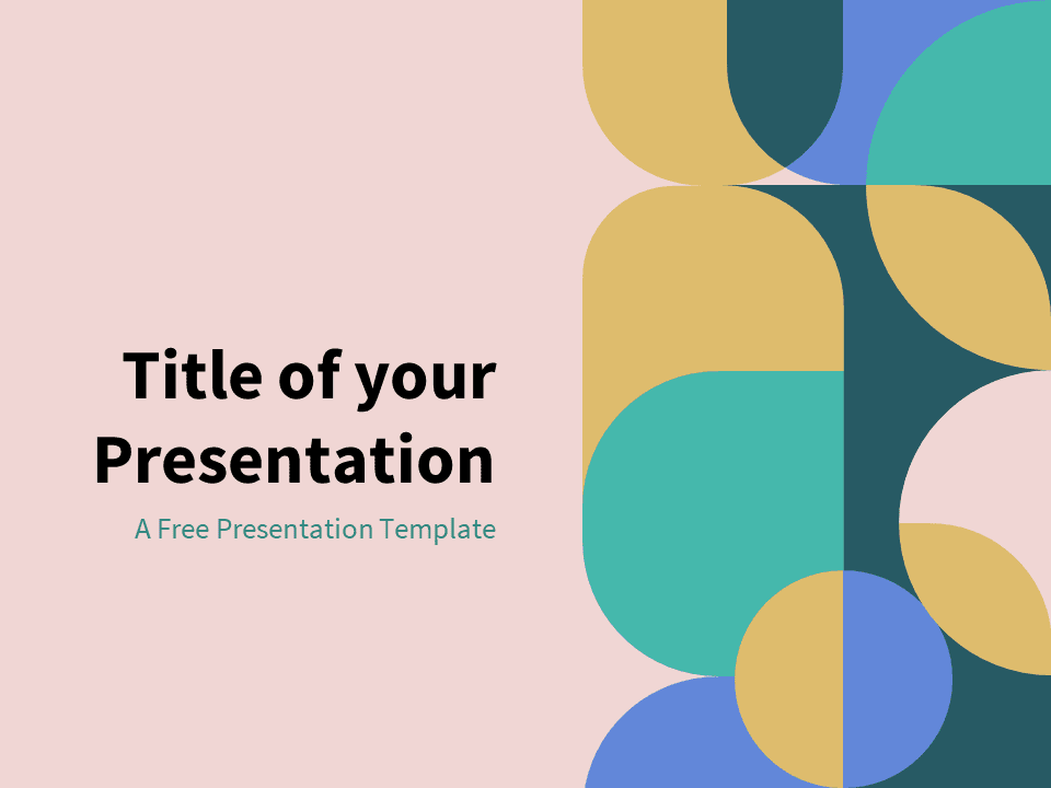 Plantilla Gratis de Geometría Abstracta Pastel Para PowerPoint Y Google Slides