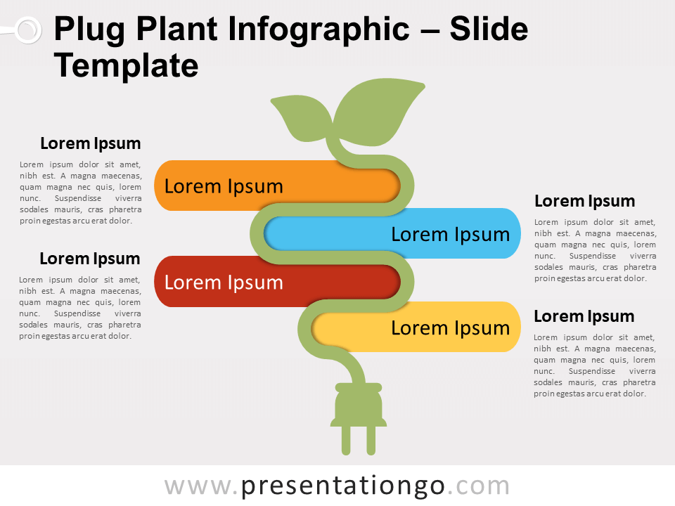 Planta Enchufable Gráfico Gratis Para PowerPoint Y Google Slides