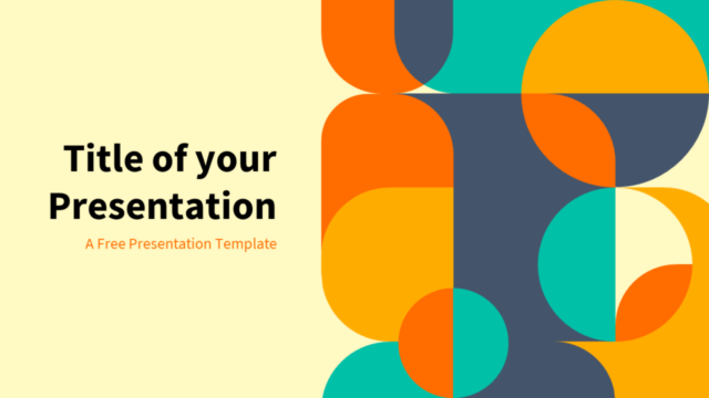 Años setenta - Plantilla Gratis de Geometría Abstracta Para PowerPoint Y Google Slides
