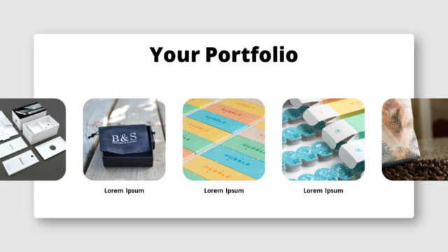 Portafolio Estilo Presentación de Diapositivas Para PowerPoint Y Google Slides