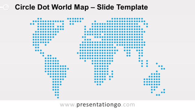 Mapa Mundial de Círculo de Puntos Gratis Para PowerPoint Y Google Slides