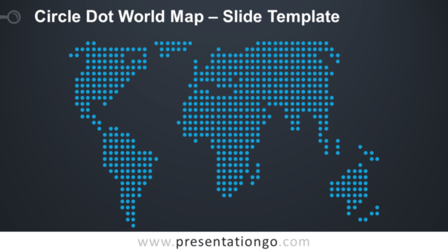 Mapa Mundial de Círculo de Puntos Gratis Para PowerPoint Y Google Slides
