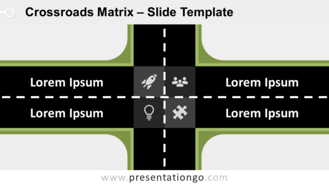 Matriz de Encrucijada Gratis Para PowerPoint Y Google Slides