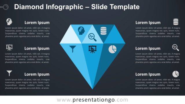 Infografía de Diamante Gratis Para PowerPoint Y Google Slides