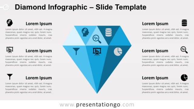 Infografía de Diamante Gratis Para PowerPoint Y Google Slides