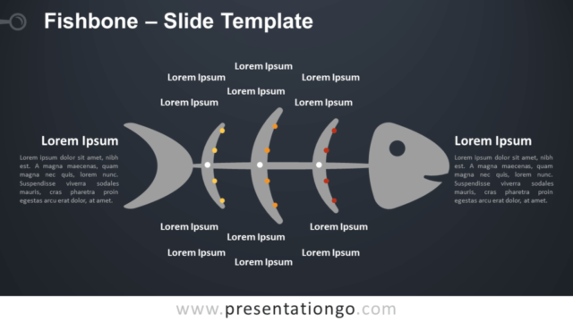 Hueso de Pescado Gráfico Gratis Para PowerPoint Y Google Slides