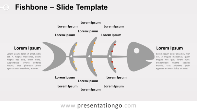 Hueso de Pescado Gráfico Gratis Para PowerPoint Y Google Slides