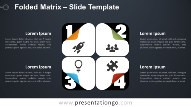 Matriz Plegada Gratis Para PowerPoint Y Google Slides