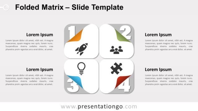 Matriz Plegada Gratis Para PowerPoint Y Google Slides