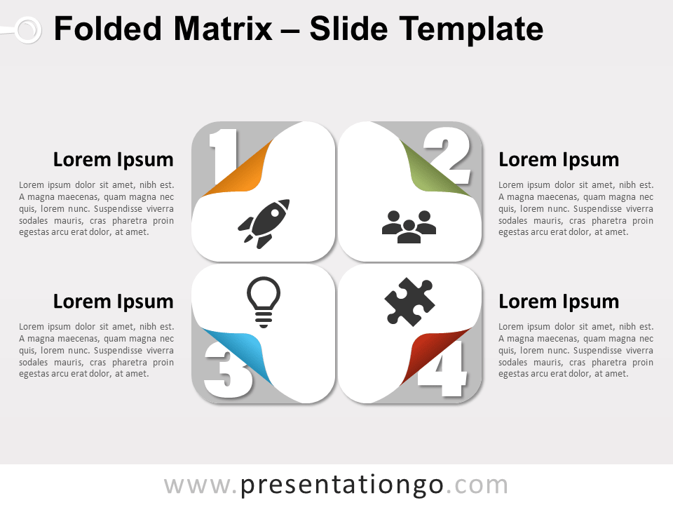Matriz Plegada Gratis Para PowerPoint Y Google Slides