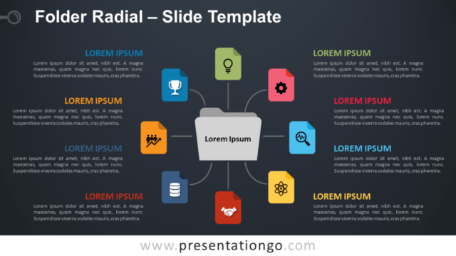 Gráfico Radial de Carpeta Gratis Para PowerPoint Y Google Slides