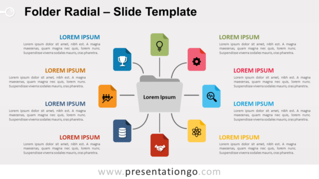 Gráfico Radial de Carpeta Gratis Para PowerPoint Y Google Slides