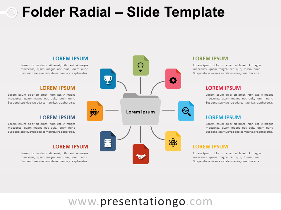 Gráfico Radial de Carpeta Gratis Para PowerPoint Y Google Slides