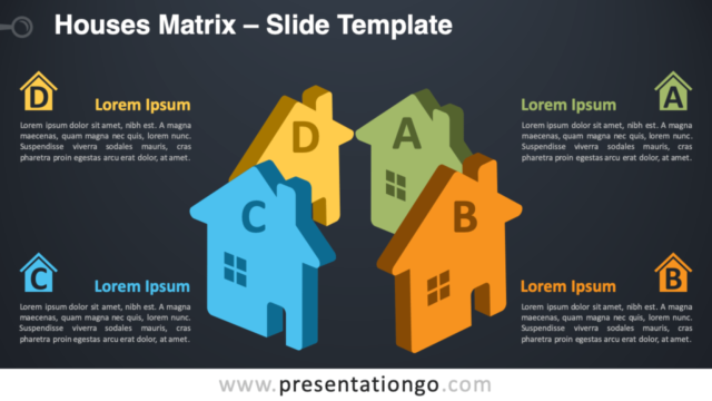 Matriz de Casas Gratis Para PowerPoint Y Google Slides